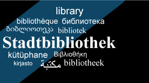 Bibliothekskarte Schwarz